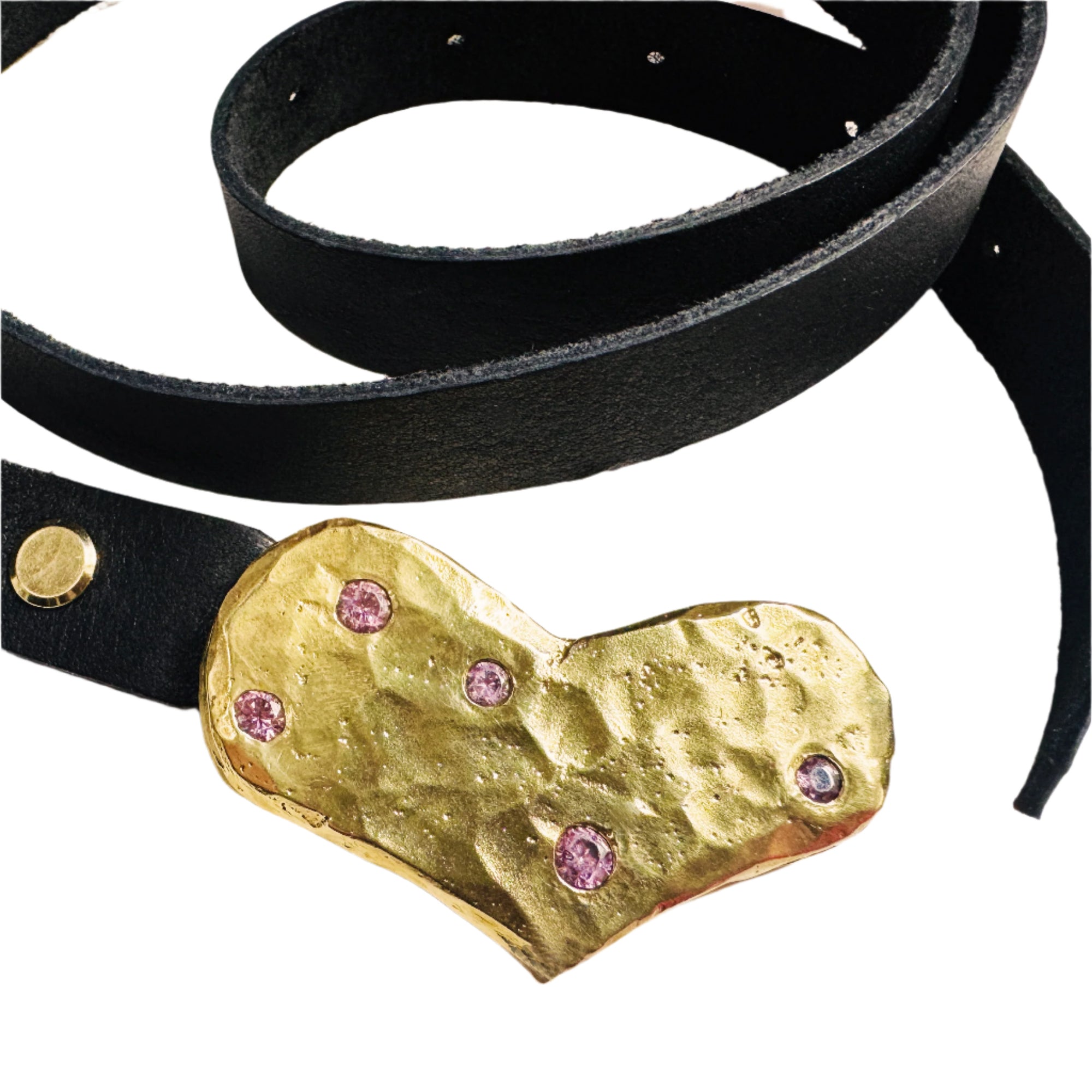 Flame Gemstone Buckle + Belt